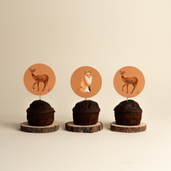 TAG CIBO (9 pz) Animali del Bosco - immagine 3