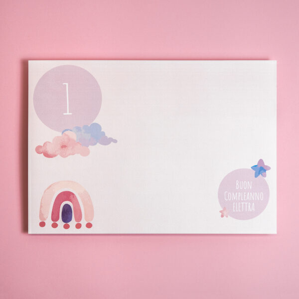 SOTTOPIATTO Arcobaleno Rosa - immagine 3