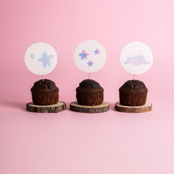 TAG CIBO (9 pz) Arcobaleno Rosa - immagine 5